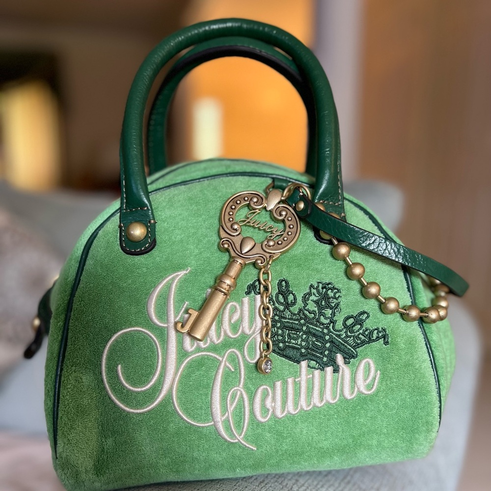 Vintage Juicy Couture Green Velour Purse